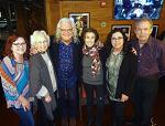 The Whites, Rose Lee Maphis, and Ricky Skaggs on my birthday at the Opry Backstage Grill on March 13, 2019